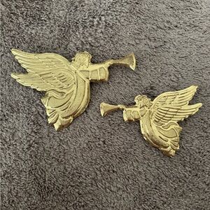Gold Angel Wall Decor Set